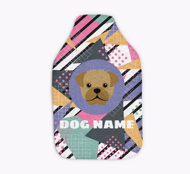 Retro Abstract: Personalised {breedFullName} Hot Water Bottle